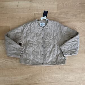Levi Strauss Quilted Jacket Rumer Size M Beige